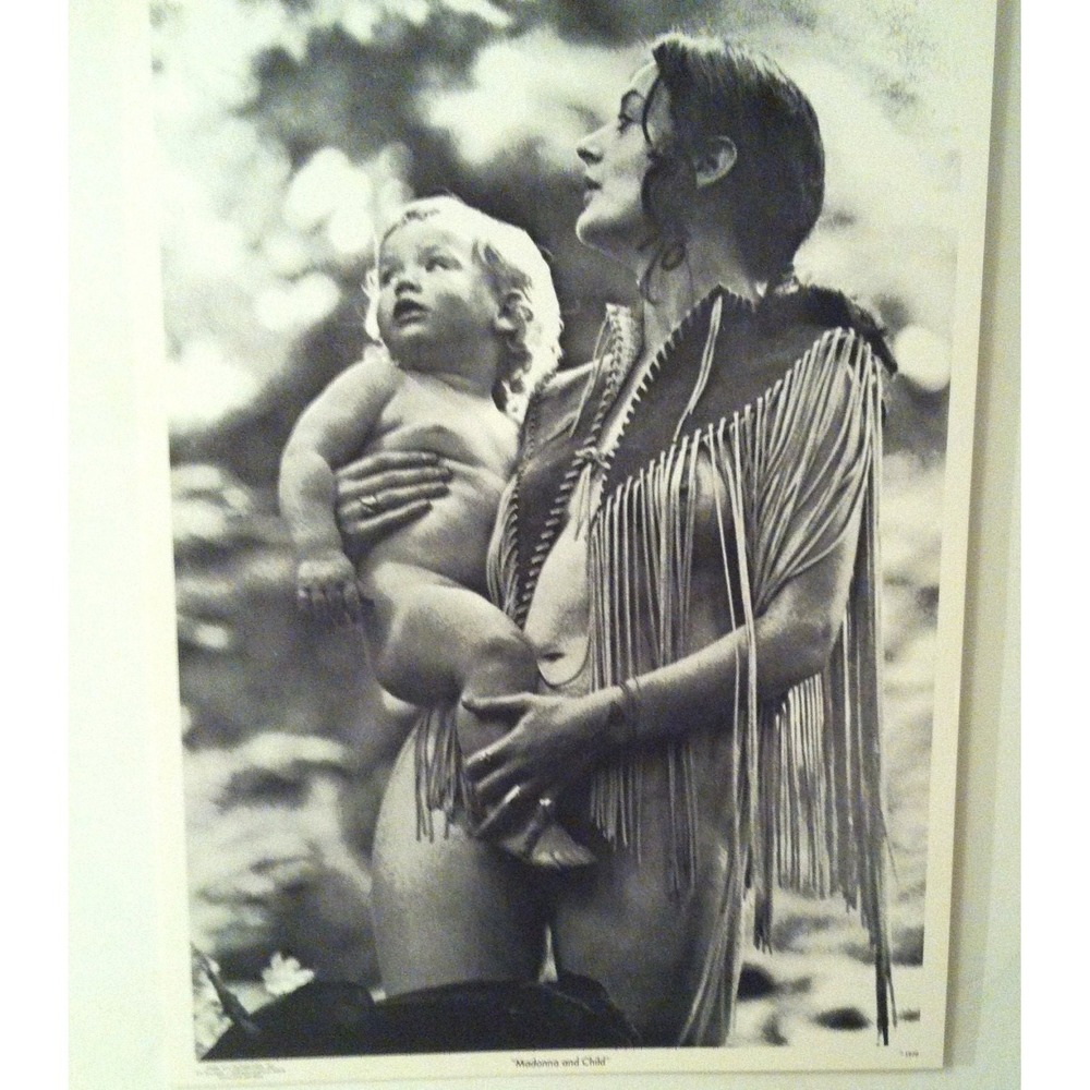 Madonna and Child Original Hippy Gypsy Vintage 1970’s Poster